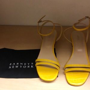 Barney’s NY canary yellow flats